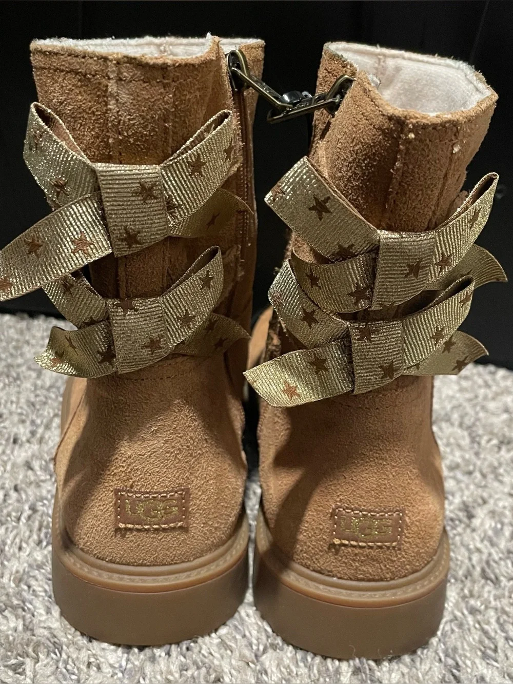 NEW UGG Kids Tan Suede Boots